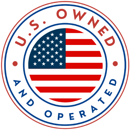 U.S. Owned and operated logo